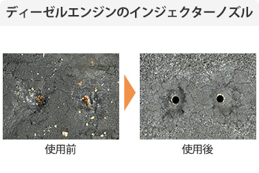 燃焼室に軽油を供給する噴射ノズル